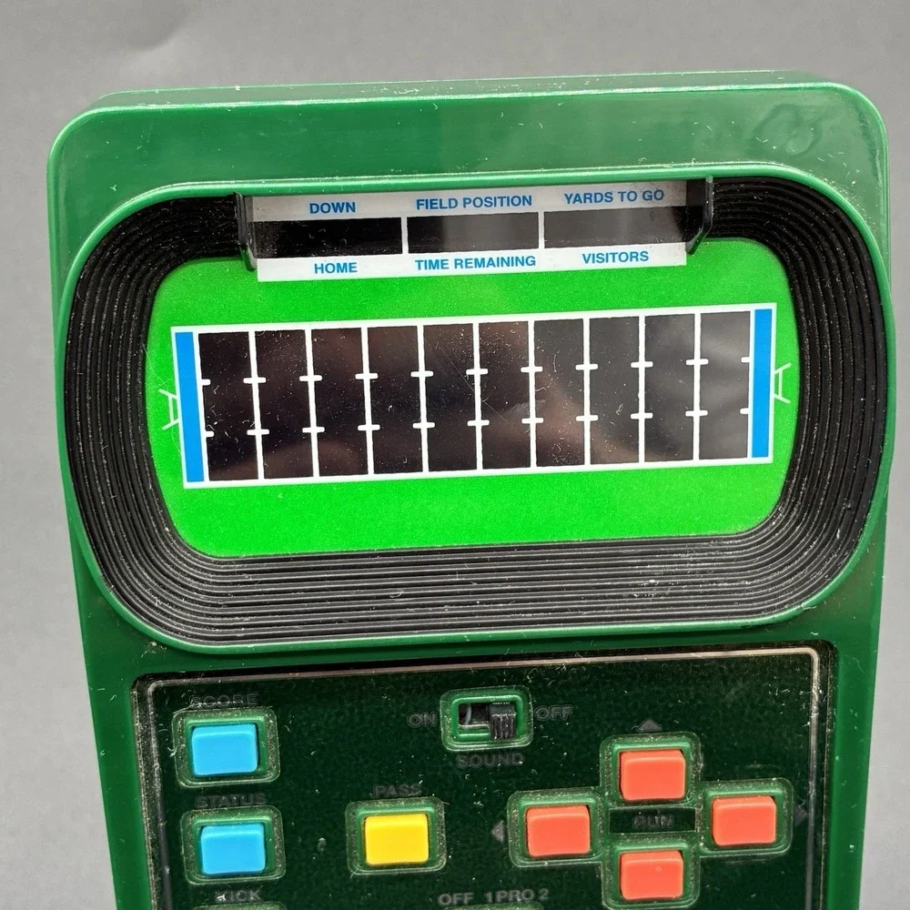 Mattel Classic Football 2 Sports Handheld Electronic Game 2002 Tested Working